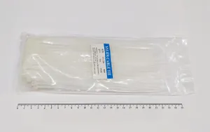 Кабельная стяжка белая 4х200 мм пластиковая (100 шт) 