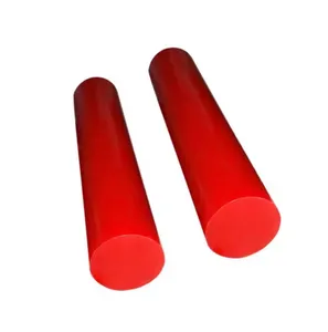 Полиуретан стержень Ф 35 мм   (L~400 мм, ~0,5 кг, красный) #1