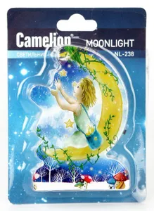 Светильник светодиодный NL-238 "Месяц" ночник с выкл. 220В Camelion 13813 #1