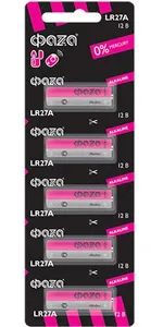 Элемент питания алкалиновый LR27A 12В Alkaline для пультов сигнализаций BL-5 (уп.5шт) ФАZА 5003279