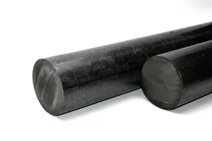 Полиацеталь черный стержень ПОМ-С Ф 80 мм (L=1000 мм, ~8,0 кг) 