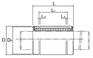 Линейный подшипник LM16-L-UU #2