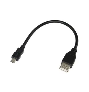 Шнур USB 0.2м гн.(USB(A) - шт.micro USB(B)) OD:4.5мм черн. Rexant 18-1161-2