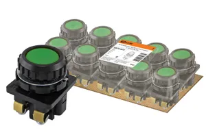 Выключатель кнопочный КЕ 011-У2-исп.4 зеленый 1з 10A 660B IP40 TDM