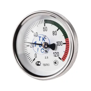 Термометр биметаллический осевой Дк100 L=50мм G1/2" 120С ТБП-Т НПО ЮМАС #1