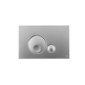 Кнопка для инсталляции Globe хром матовый механическая OLI 152951 #1