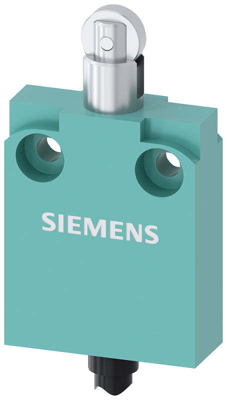 Выключатель позиционный компактный 40мм ширина с соед. кабелем 2М быстродействующие контакты (SNAP-ACTION) 1НО+1НЗ роликовый плунжер специальная конструкция Siemens 3SE54230CD201EA2 #1