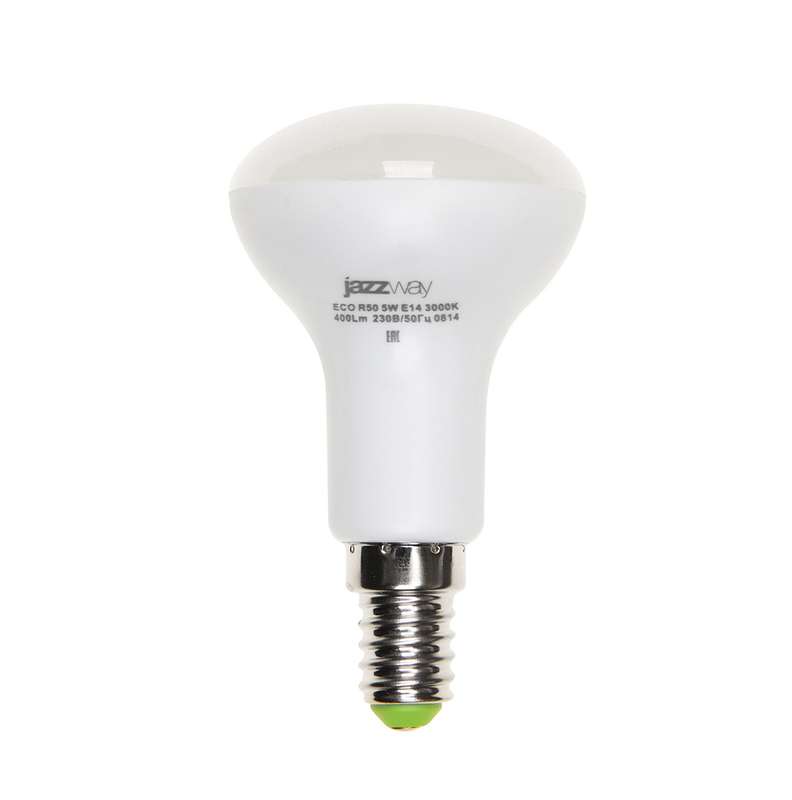 Лампа светодиодная PLED-ECO-R50 5Вт 4000К нейтр. бел. E14 400лм 220-240В JazzWay 1037046A #1