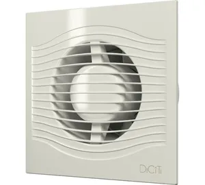 Вентилятор осевой вытяжной с обратным клапаном D 100 декорат. ERA SLIM 4C Ivory #1