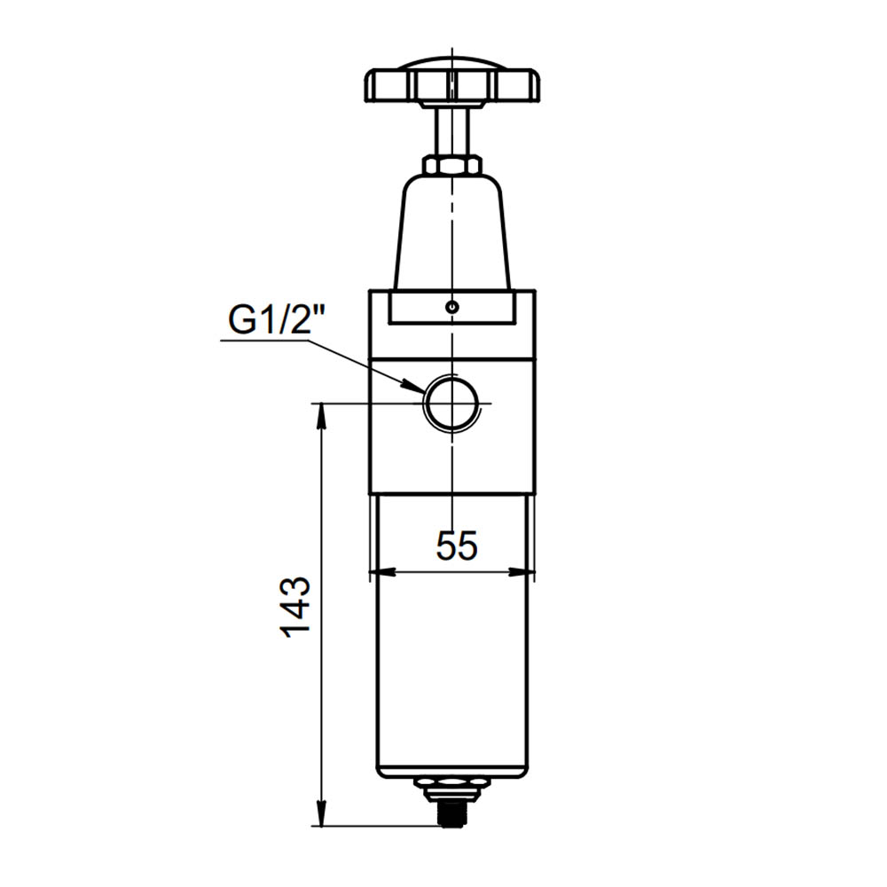Фильтр-регулятор высокого давления с манометром RW (SA-RW-15, QFRH-15), G1/2, 40 Бар #3