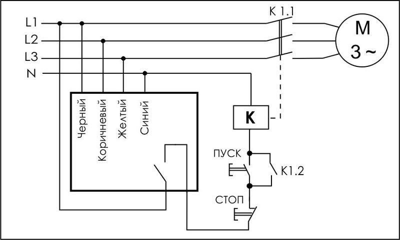 Реле контроля фаз CZF (монтаж на плоскость; 3х400/230+N 8А 1Z IP65) F&F EA04.001.001 #1